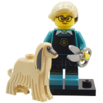 Lego Minifigure - Pet Groomer - Series 25 (Complete Set with Stand and Accessories)