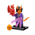 Lego Minifigure - Series D&D - Tiefling Sorcerer (Complete Set with Stand and Accessories)